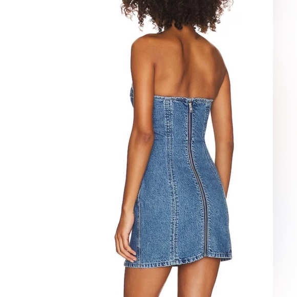 Lovers and Friends Alexis Bustier Mini Denim Dress - size M - Picture 3 of 16
